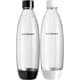 SodaStream PET-Flasche 1 L FUSE, schwarz / weiss, 2 Stück
