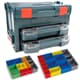 Sortimo Systemkoffer LS-Boxx 306 Ozeanblau + 2x i-Boxx 72, Insetboxenset C3 + H3