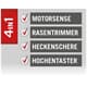 Scheppach 4in1 Benzin Multitool MFH3300-4BP 1,22PS Heckenschere Hochentaster