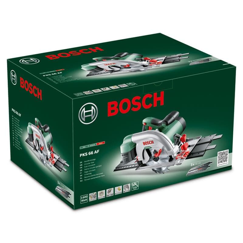 Bosch Kunststoff-Führungsschiene mit Schraubzwingen PKS 66 AF