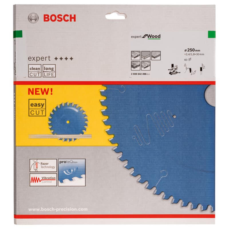 Bosch HM Sägeblatt Expert for Wood 250x30x2,4mm Z=60 