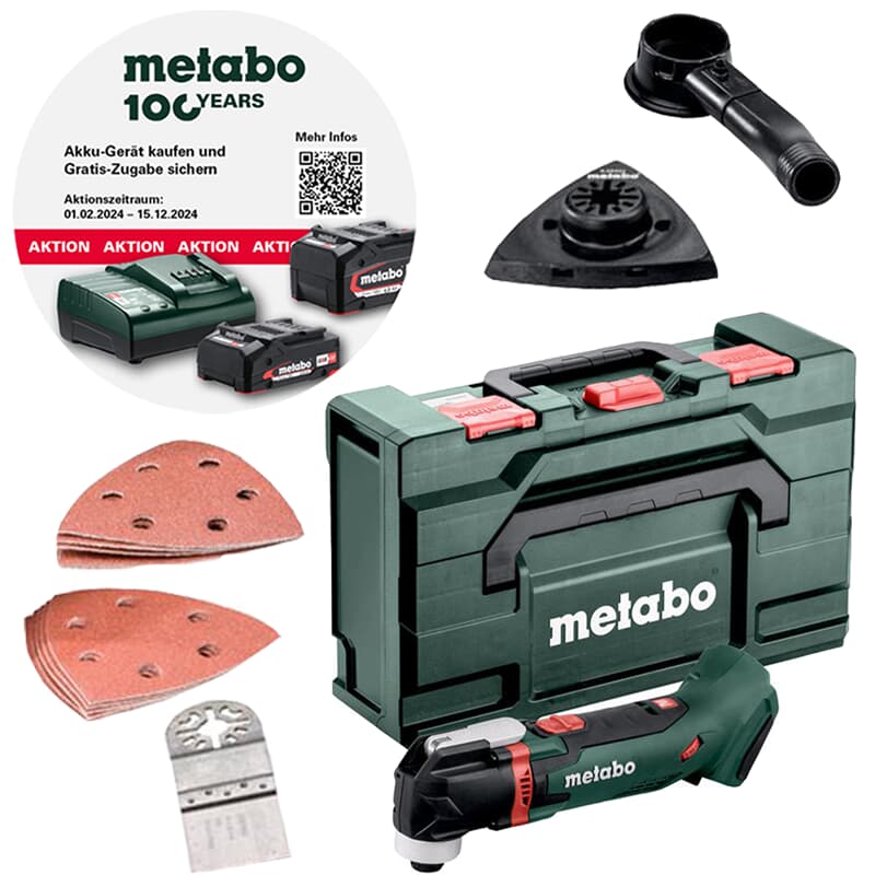 Metabo Multitool Multi-Cutter MT 18 LTX 18V Solo Metabox ohne Akku