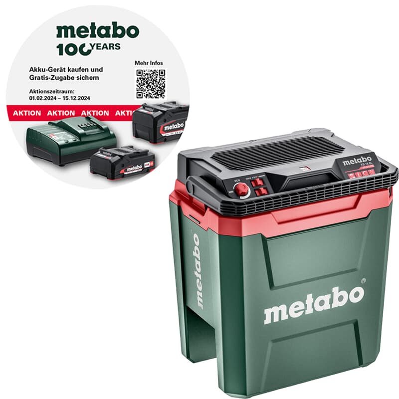 Metabo Akku-Kühlbox KB 18 BL mit Warmhaltefunktion, Karton bei