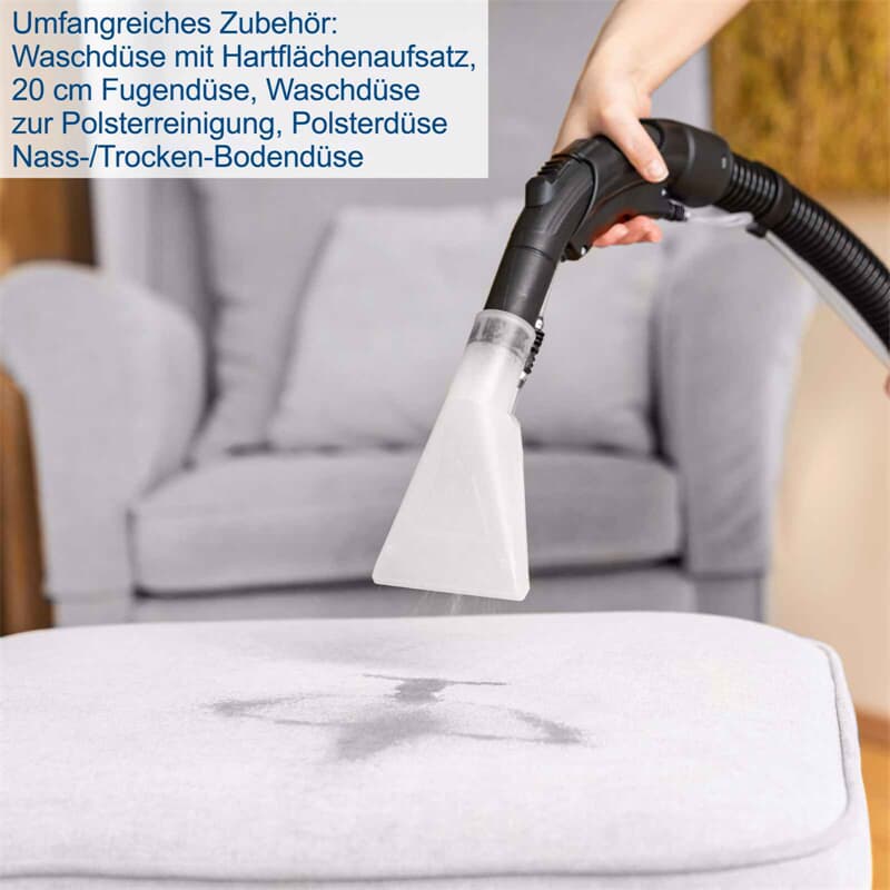 Aspiratore lava moquette tessuti tappezzerie 1600w SCHEPPACH sprayvac20