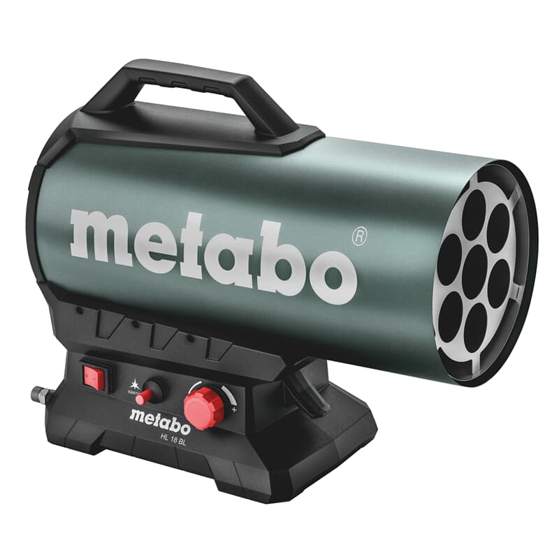 Metabo Akku Heizlüfter HL 18 BL 18 V Solo 28 KW inkl Schlauch +  Gasdruckminderer Lefeld Werkzeug