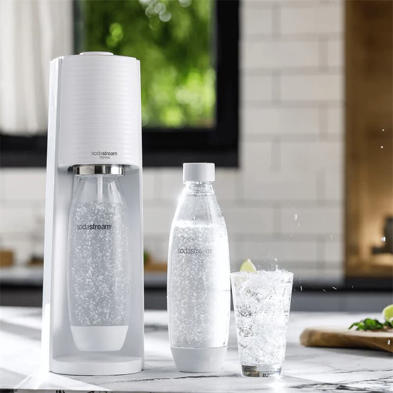 SodaStream PET-Flaschen in 1x FUSE Standard Terra Wassersprudler inkl. weiß