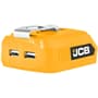 JCB 18V Akku USB Adapter Powerbank mit integrierter LED Lampe