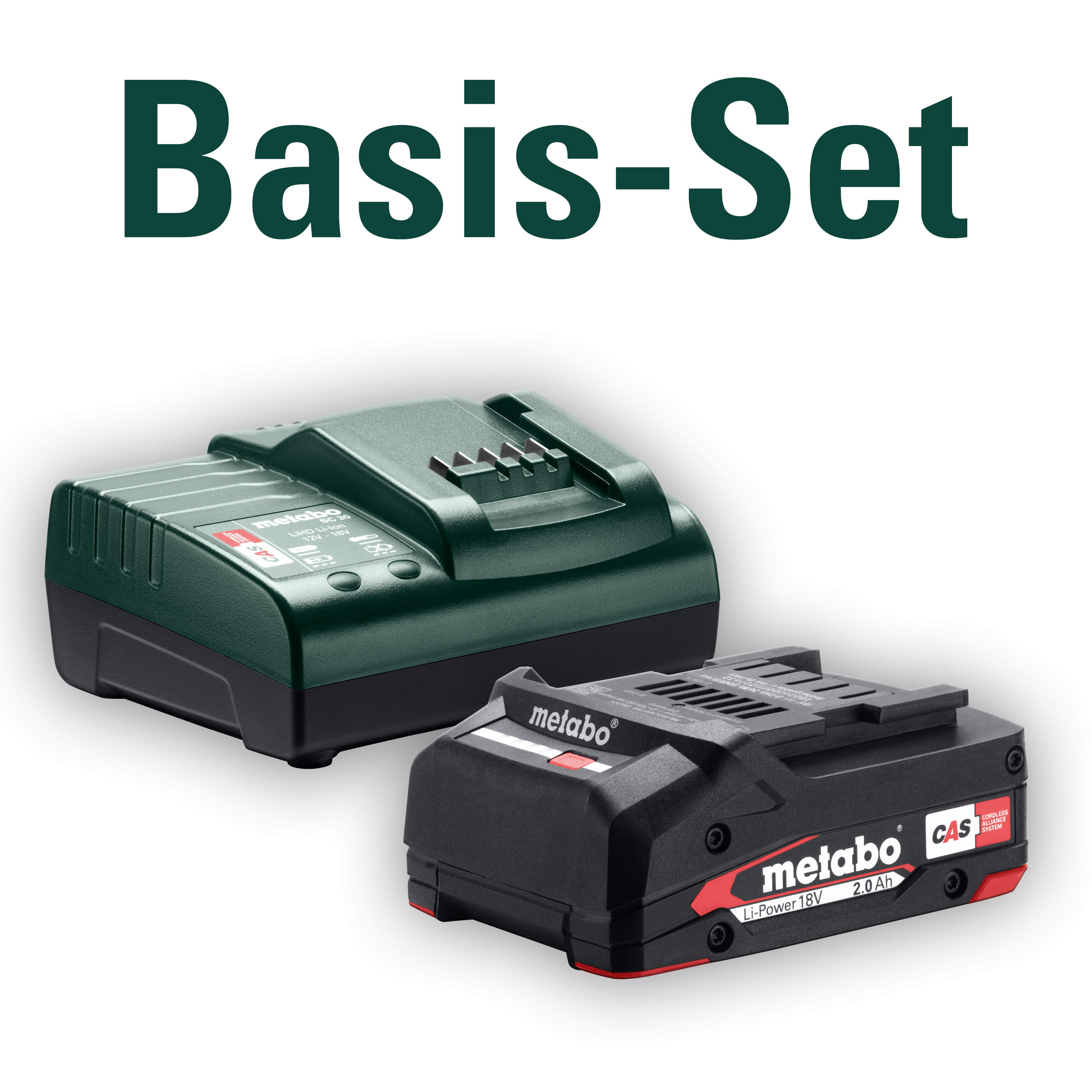 Basis-Set(bestehend aus 1x Li-Power Akkupack 18 V - 2.0 Ah und Ladegerät SC 30)