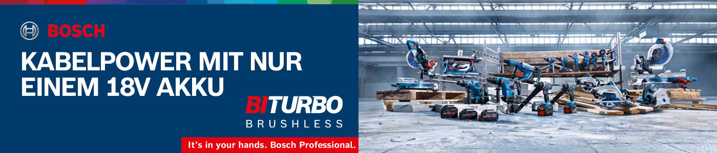 Die BiTurbo Produktlinie von Bosch Professional