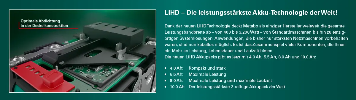 Metabo - LiHD - Technologie.